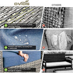 ovios 8-Piece Patio Furniture Set, Outdoor Wicker Sofa - Image 7