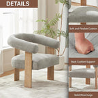 VKNOW Accent Chair Living Room Chair, Modern Upholstered Arm Chair - Image 4