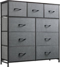 WLIVE 9-Drawer Dresser, Fabric Storage Tower by WLIVE