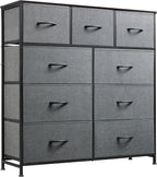 WLIVE 9-Drawer Dresser, Fabric Storage Tower by WLIVE