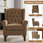 Mid-Century Modern Wingback Chair - Image 3