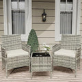 GarveeLife 3 Piece Patio Furniture Set, Rattan Outdoor Furniture by GarveeLife