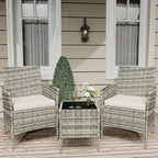 GarveeLife 3 Piece Patio Furniture Set, Rattan Outdoor Furniture by GarveeLife