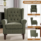 Mid-Century Modern Wingback Chair - Image 3
