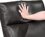 Lexicon Manual Reclining Sofa, Faux Leather Recliner Sofa, Wall Hugger - Image 11