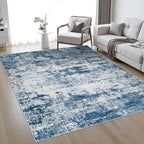 10x12 Area Rug Living Room Rug: Washable Modern Abstract Soft Thin Rug Indoor - Image 2