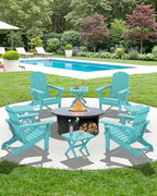 SERWALL Folding Outdoor Side Table Set of 2, Portable Adirondack Side Table - Image 11