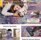 RELEANY Washable Area Rugs 6'x9' Non-Slip Modern Abstract Soft - Image 5