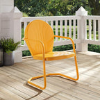Crosley Furniture Griffith Outdoor Chair, Retro Metal Patio Chairs - Image 18
