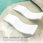 Aqua Outdoors - in-Pool Chaise Lounger - Inside Pool & Sun Shelf Lounge Chair - - Image 3