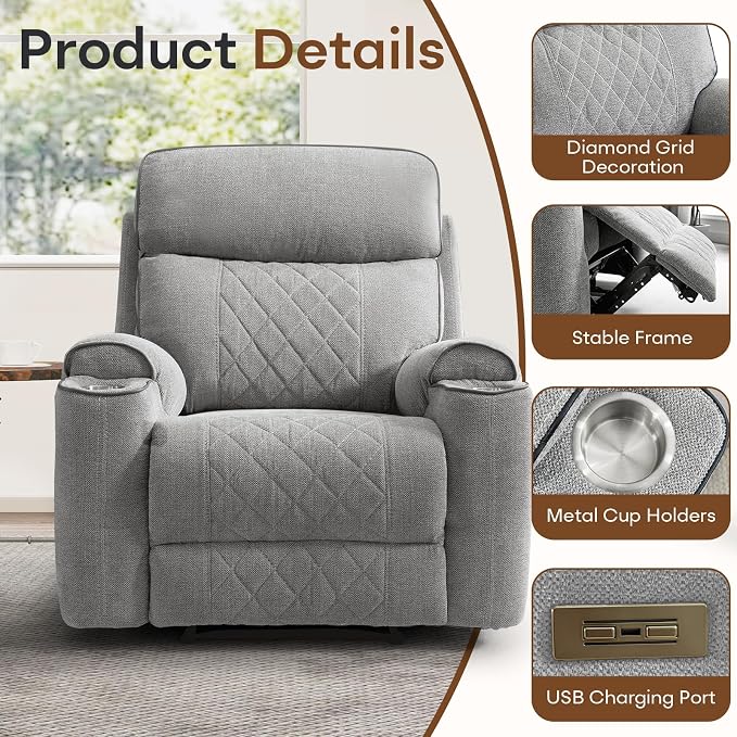 HAOMARKETS Power Recliner Chair - Image 4