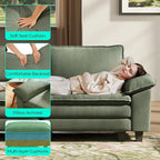 LINSY HOME 157" Modular U-Shaped Sectional Sofa, 4-Seat Corduroy Modern Cloud - Image 3