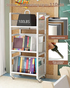 UMDONX Heavy-Duty Double-Sided Book Cart - Image 4