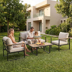 GarveeLife 4 Piece Outdoor Patio Furniture Set - Image 6