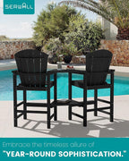 SERWALL Tall Adirondack Chairs Set of 2 - Image 6