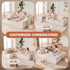Weture 108” Modular Sectional Sofa, Cloud Sectional Couch - Image 5