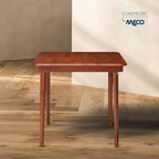 MECO Stakmore Classic Straight Edge Solid Wood Folding Card Table, Cherry Frame - Image 5