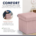 Ornavo Home Small Storage Ottoman, - Image 6