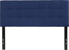 Flash Furniture Bedford Tufted Upholstered Full Size Headboard in Navy Fabric - Image 8