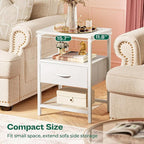 Huuger Nightstand Set of 2, Night Stand - Image 5