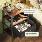 Huuger Nightstand Set of 2, Night Stand - Image 6