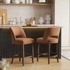 VKNOW Bar Stools Set of 2, Modern Counter Stools - Image 3