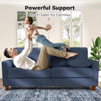 Kidirect 70in U Shaped Couch, Modular Sofa No Tool Assembly, Comfy Sectional - Image 7