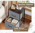 WLIVE Night Stand Set 2, Dresser and Nightstand Sets, Nightstands - Image 5