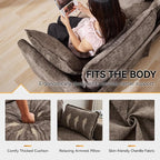 147'' Oversized U Shaped Cloud Sectional Sofa, Chenille Deep Seat Couches - Image 4