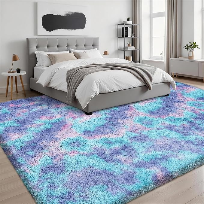 Fluffy Area Rugs 9x12 Living Room Bedroom: Ultra Soft Shag Rug Upgrade Non-Slip - Image 3