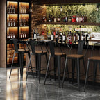 Andeworld Metal Bar Stools Set of 4, 24 inch Counter Height Barstools - Image 7