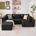 Weture 135.4" Cloud Couch Sectional, Modular Sectional Sofa - Image 2