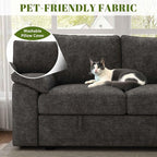 108 Inch Sectional Sleeper Sofa - Image 8