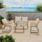 LEX CRAFT 4-Piece Outdoor Patio Furniture Set - Image 5