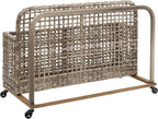 Crosley Furniture Ridley Wicker Outdoor Storage Pool Caddy - Image 3