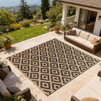 SAND MINE Reversible Mats, Plastic Straw Rug, Modern Area Rug, Large Floor Mat - Image 5