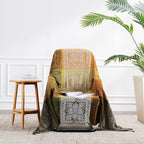 Boho Sofa Cover, Bohemian Throw Blanket Tassels Hippie Decor Covers Couch Chair - Image 2