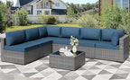 Shintenchi 7 Pieces Outdoor Patio Furniture Sets, Patio Sectional Sofa Couch by Shintenchi%7CFurnitureMadeforRealLife