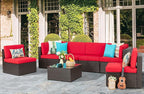 Vongrasig 7 Pieces Patio Furniture Sets, Outdoor Modular Sectional Sofa Patio - Image 3