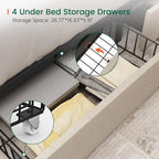 LARMACE Queen Size Bed Frame - Image 5