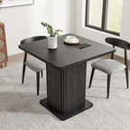 Small Black Dining Table for 2-4, 31.5 Inch Farmhouse Square Kitchen Table - Image 3