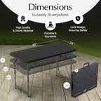 4 Feet Foldable Table Adjustable Height - Image 3