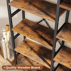 SUPERJARE Triple Bookshelf, Bookcase - Image 6