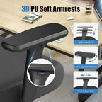 Ergonomic Office Chair with Footrest – Adjustable Lumbar Support, 3D Armrests & - Image 4