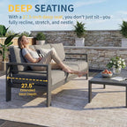 Solaste Aluminum Patio Furniture Set - Image 4