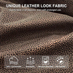 ANARACHON Leather Look Recliner Couch Cover, 8-Pieces Stretch Recliner Sofa - Image 4