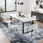 8x10 Area Rug Living Room Rug: Washable Modern Abstract Soft Thin Rug Indoor - Image 5