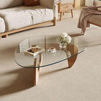 Modern Coffee Table for Living Room and Small Spaces, 35.6" x 25.4" x 15.8" - Image 3