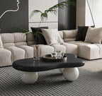 40" Cloud Coffee Table for Living Room Irregular Coffee Table Modern Low Coffee - Image 4