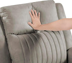 Lexicon Manual Recliner Chair, Polished Microfiber Reclining Sofa Chair - Image 16